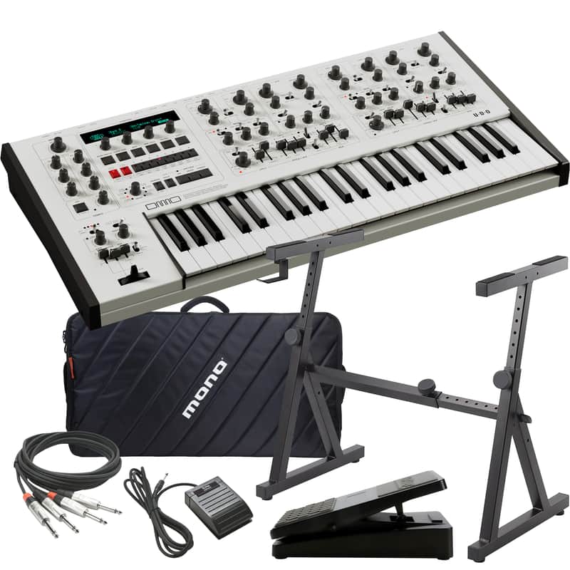 UDO Audio DMNO 8-Voice Polyphonic Keyboard Synthesizer - White STAGE RIG [Pre-Order] image 1