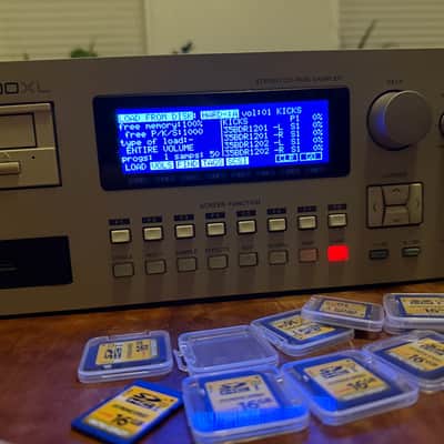 Akai CD3000XL MIDI Stereo Digital Sampler w 32MB RAM, ZuluSCSI 2026, 10X SD Analog & Digital Sound Library, New PSU, New LCD, New EPROM w OSv2.0, NOS CD-ROM w CD-R Library, Original English & Japanese Manuals  (1997) image 7