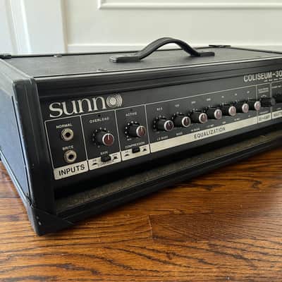 Sunn Coliseum-300 300-Watt Bass Amplifier Head 1980s - Black image 4