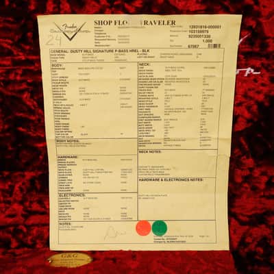 Fender Custom Shop Dusty Hill Signature Precision Bass, Black 8lbs 5.9oz image 4