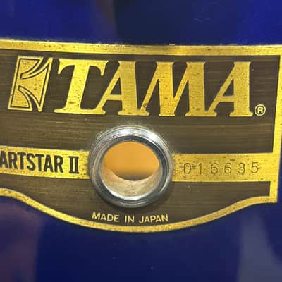 Tama Artstar II 12" head X 11" deep Rack tom (314-11224) 80's - Blue Jewel image 2