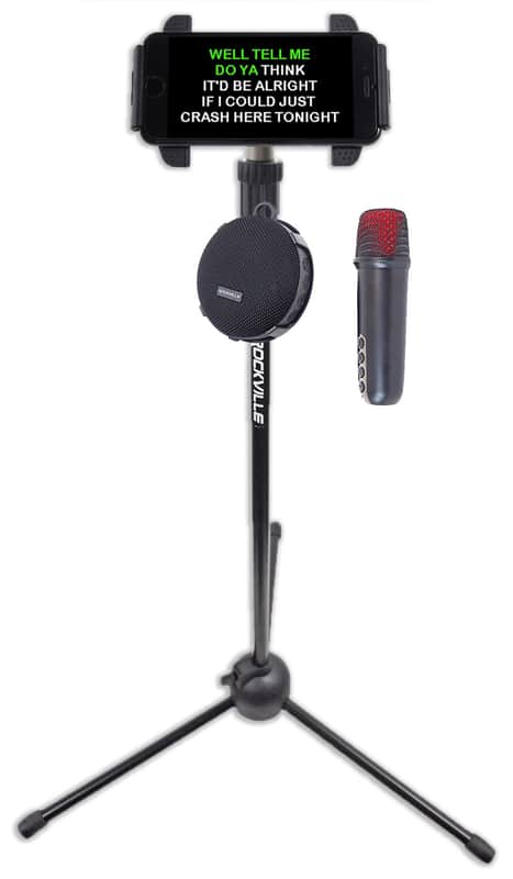 Rockville K-GO Karaoke Waterproof Portable Bluetooth Speaker+Mic+Tablet Stand image 1