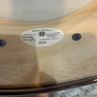 Bucks county drums co Prime Series 14”x5,5” ash snare 2024 - Oil image 3