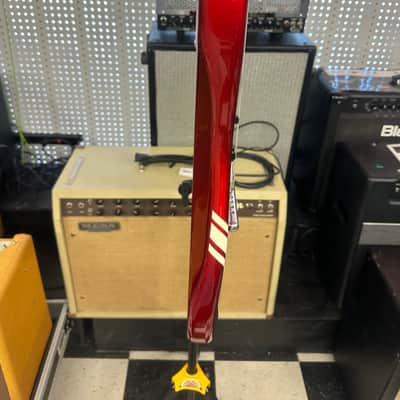 Fender MG-69 Mustang Reissue MIJ Competition Stripe Red image 13