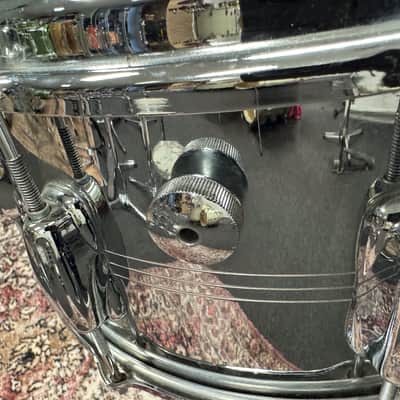 6.5" x 14" Slingerland No. 121 Super Sound King  10-Lug Chrome Over Brass Snare Drum image 6