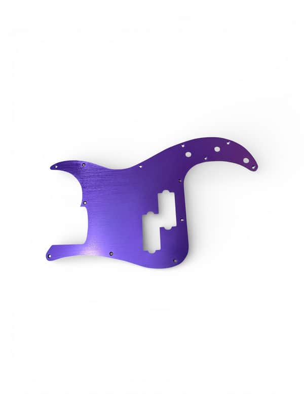 New Purple Brushed Anodized Aluminum Fender Precision Bass Replacement Pickguard P Bass image 1
