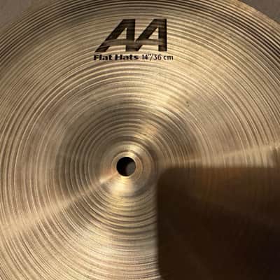 Sabian 14" AA Flat Hi-Hat Cymbals (Pair 2445g) image 3