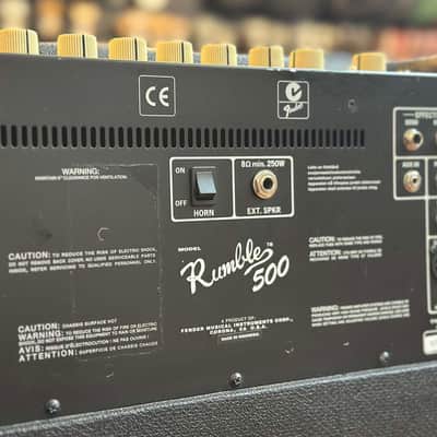 Fender Rumble 500 Bass Stack - Rumble 500 w/ 1x12" Extension Cabinet image 5