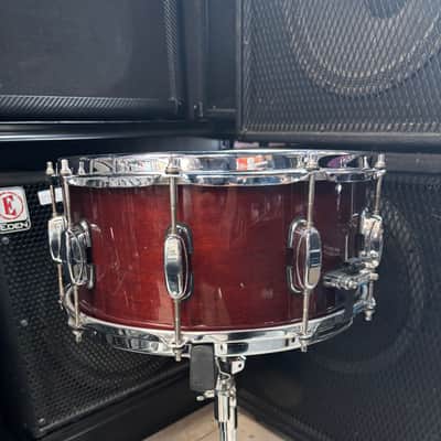 Tama Artwood Birch Shell 14” X 6.5” Snare Drum - Cherry Red Lacquer Finish image 14