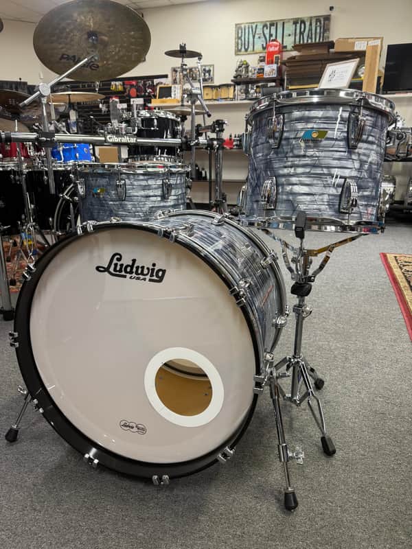 Ludwig Sky Blue Pearl Classic Maple Drum Set image 1