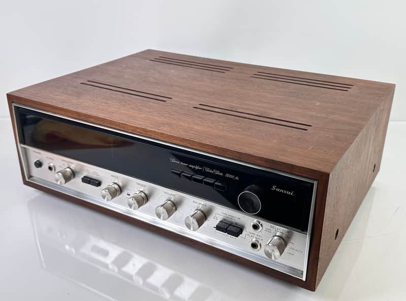 Ampli tuner stéréo AM/FM vintage Sansui 5000A état solide