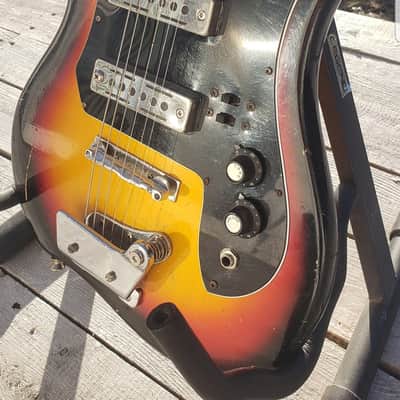 Vintage Kay Teisco ET-200 Guitar w/ Black Foil Pups 1960's image 8
