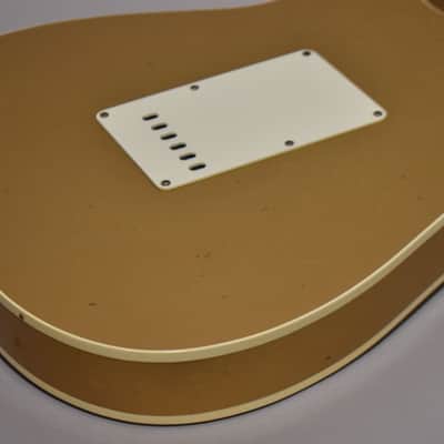 2021 Fender Custom Shop LTD GC Double Bound Stratocaster Journeyman Relic Aztec Gold w/OHSC image 15