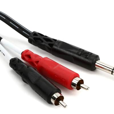 ART SPLITMix4 Passive 4-channel Mixer / Splitter Bundle with Hosa TRS-201 Insert Cable - 1/4 inch TRS Male to Dual RCA Male - 3 foot image 3