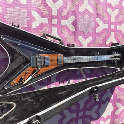Electrical Guitar Company Brent Hinds Signature Flying V (Acrylic) 2015 Acrylic/Lucite, Wood image 4