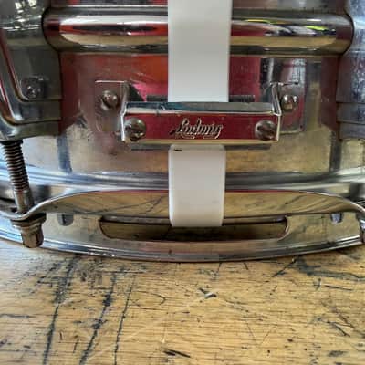 Vintage 1967 Ludwig 14"X5" LM400 Supraphonic Snare Drum Keystone Badge image 6