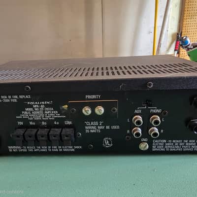 Realistic MPA-40 35 Watt RMS P.A. Amplifier image 2