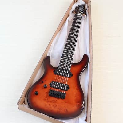 Left Handed 8 String Electric Guitar, Mahogany Body, Maple Neck, 24 Frets Fingerboard image 2