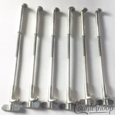 *Leedy 6x Snare Drum 5 1/2" Single-Tension T-Rods+Claws Nickel USA Vintage 10s* image 2