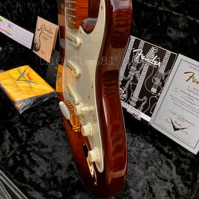 ♚ SUBLIME ♚ 2016 Fender CUSTOM SHOP Artisan OKOUME Stratocaster♚Dark Roasted♚69 Handwounds ! image 9
