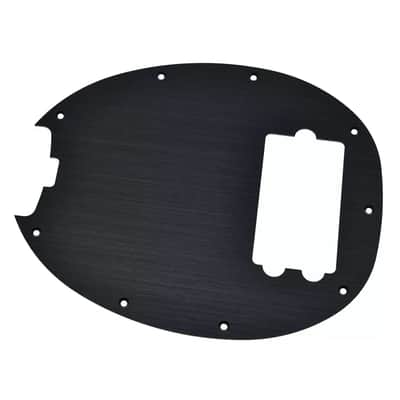 Music Man Stingray 4-String Bass Metal Pickguard - Black Aluminum image 2