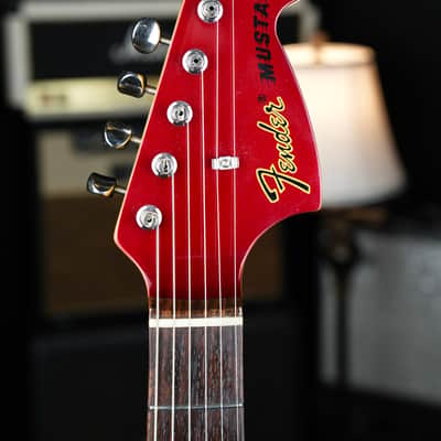 1995-1996 Fender Mustang MG-69, Made in Japan - Candy Apple Red / Matching Headstock / Pro Setup image 5