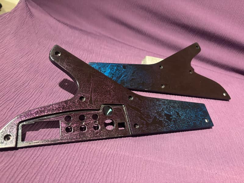 Moog Sub Phatty & Little Phatty or Stage2 Replacement side panels. Blue to purple gradient Wrap painting.polyester Gloss finish. image 1