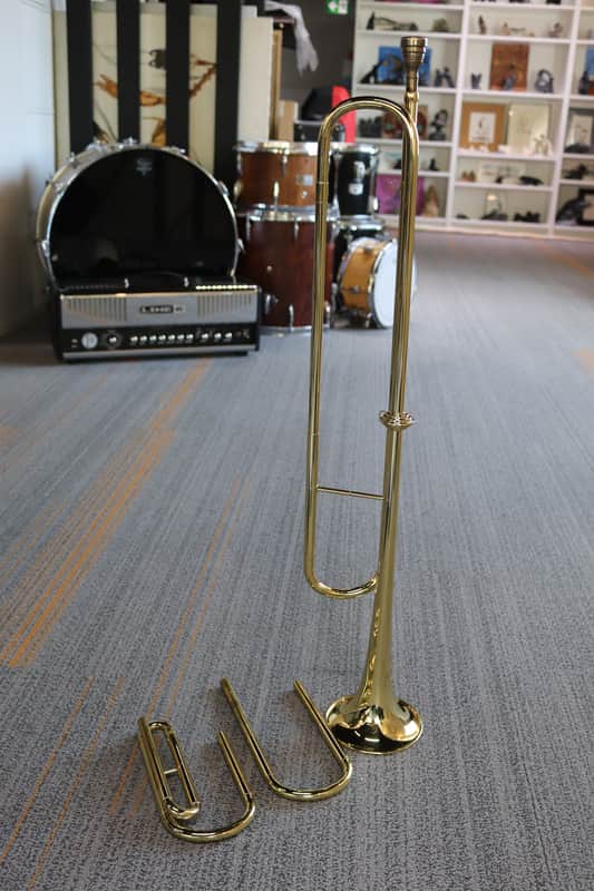 Amati ABG 291 Eb Fanfare Trumpet w/Additional C & D slides w/Mouthpiece & Case image 1