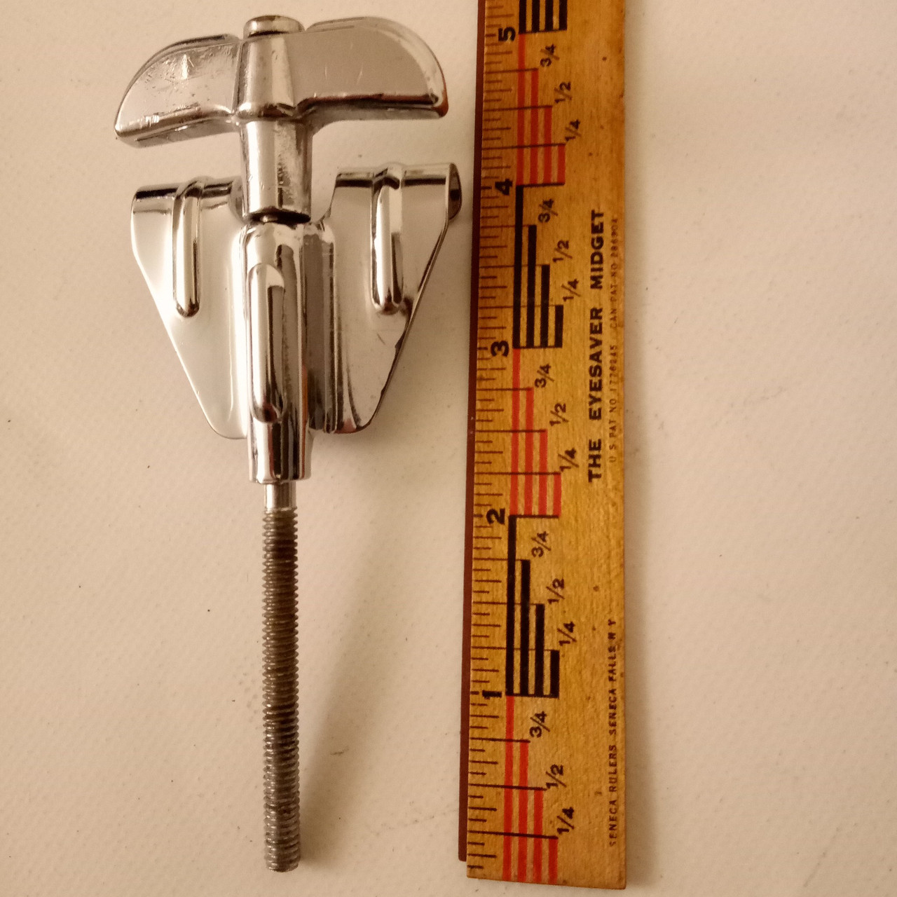 Rogers Bass Drum Tension T-Rod+Claw Vintage 60s Powertone Chrome USA Tensioner* — main photograph