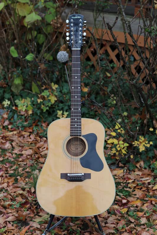 Guild Madeira A-12 acoustic 12 string guitar 1970's - natural image 1