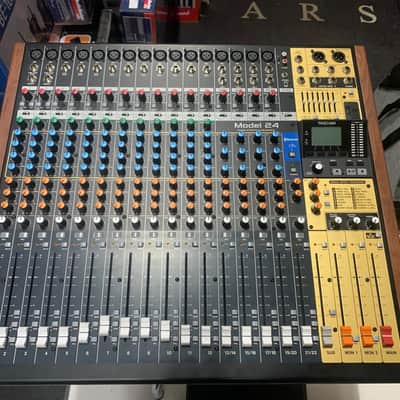TASCAM Model 24 Multitrack Recorder / Mixer / USB Interface 2018 - Present - Black with Wood Cheeks image 1