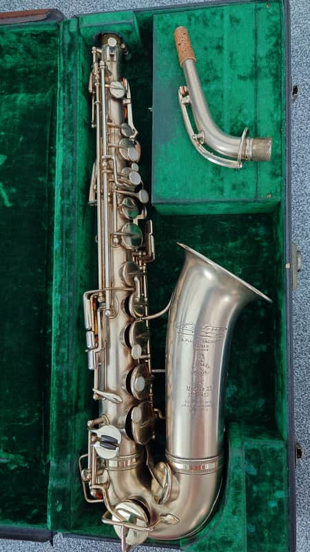 Vintage Selmer Modele 22 Alto Saxophone 1922 - Silver image 1