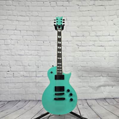 ESP Guitars USA Eclipse 6 String Electric Guitar Midori Gold Sparkle image 1