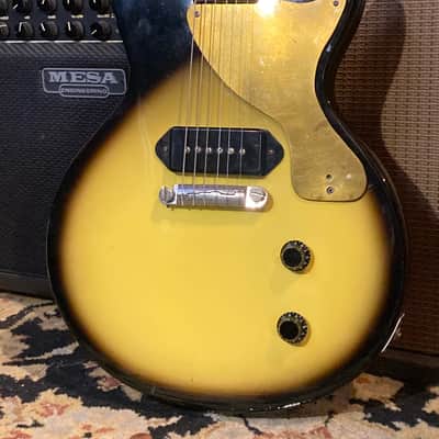 Burny Rockin’ Roll Singlecut Junior Jr MIJ 1980s - Vintage Sunburst image 2