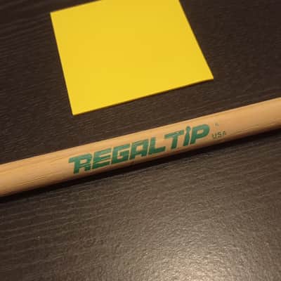 Regal Tip RARE/Collectable Alex Van Halen signature single drum stick #2 90s - Lacquered Selected Hickory image 2