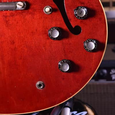 gibson Es-335 1964 - Cherry Red 1964 Stoptail - Clapton Specs - serial 70666 image 3