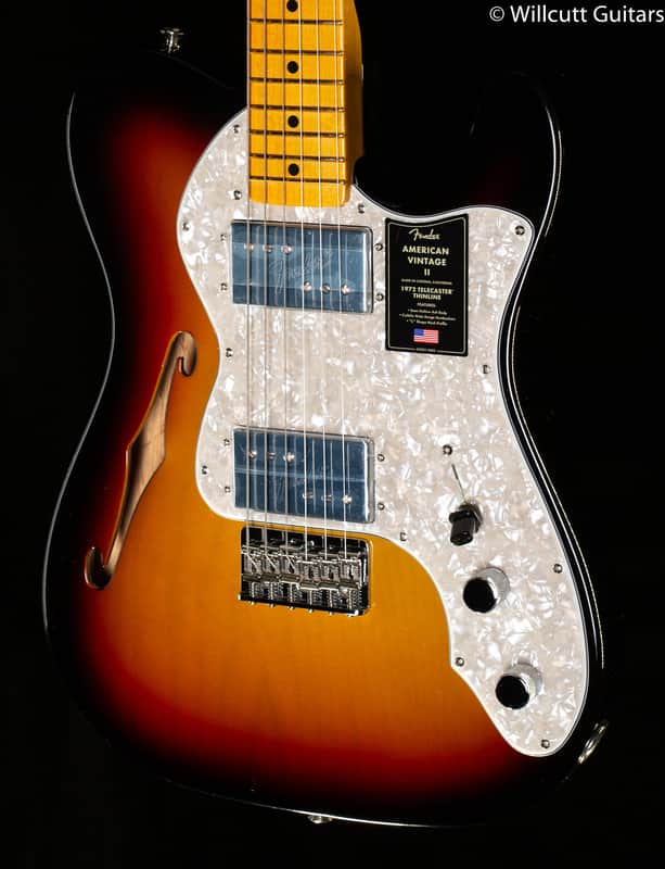 Fender American Vintage II 1972 Telecaster Thinline 3-Color Sunburst (469) image 1