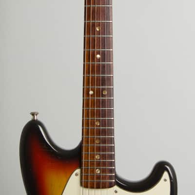 Fender Mustang Solid Body Electric Guitar (1977), ser. #S718693, black tolex hard shell case. image 8