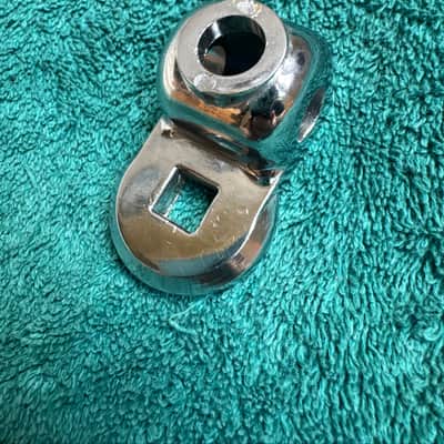Ludwig Vintage Double Tom Drum Mount Holder - L Arm Geared Tilter Part 70s - Chrome image 1