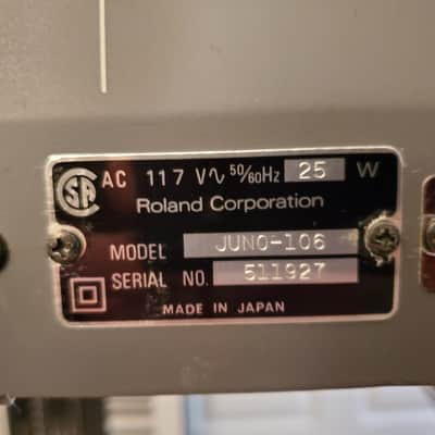 CERTIFIED!!! ROLAND JUNO 106 UPGRADED FULLY SERVICED AND IN AMAZING CONDITION! image 19