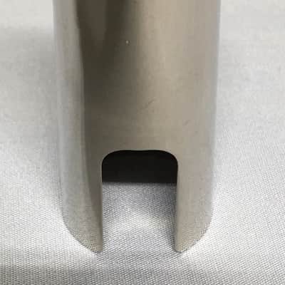 standard metal clarinet mouthpiece cap Bb clarinet 1980's Silver image 1