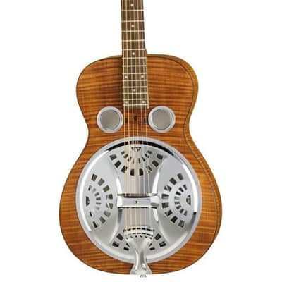 Dobro Hound Dog Deluxe Wood Body Dobro with Metal Resonator image 1