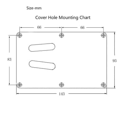 Tremolo Back Plate Cavity Cover For Kramer style guitar 1-Ply ABS Black Matte image 6