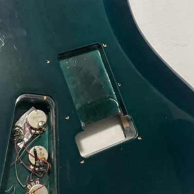 1983 Kramer USA Pacer Imperial C Series Plate Emerald Green Stain Guitar Body Floyd Ready image 14