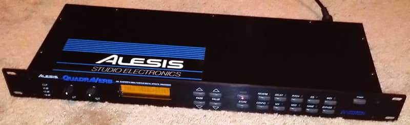 Vintage Alesis Quadraverb Reverb & Digital Effects 1U Rack Processor image 1