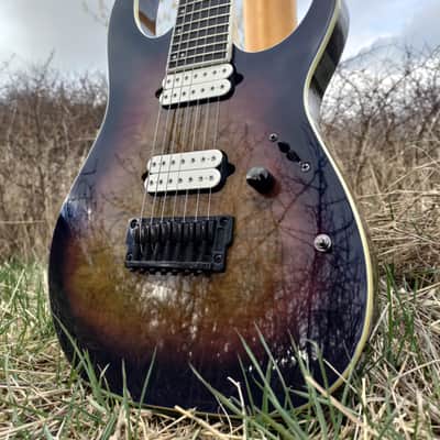 Ibanez RGIX7FDLB-NLB Iron Label 2018 - 2019 - Northern Lights Burst image 1