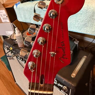 Fender American Deluxe Stratocaster 2000 - Transparent Red image 5