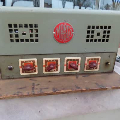 MASCO MA-25 1950's TUBE HARMONICA GUITAR 25 watt HEAD SERVICED! image 2