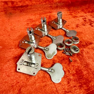 Fender Precision Jazz bass tuners 1950’s 1960 reverse wind - Nickel original vintage USA pre cbs image 2