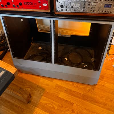 Custom Double rolling rack unit/desk 2010s - Blue/black image 8